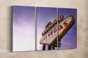 Welcome to Fabulous Las Vegas sign wall decor canvas print