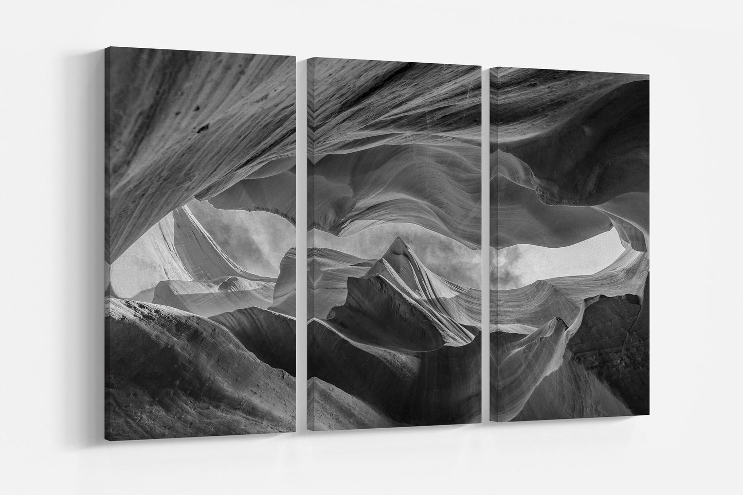 Lower Antelope Canyon framed canvas leather print