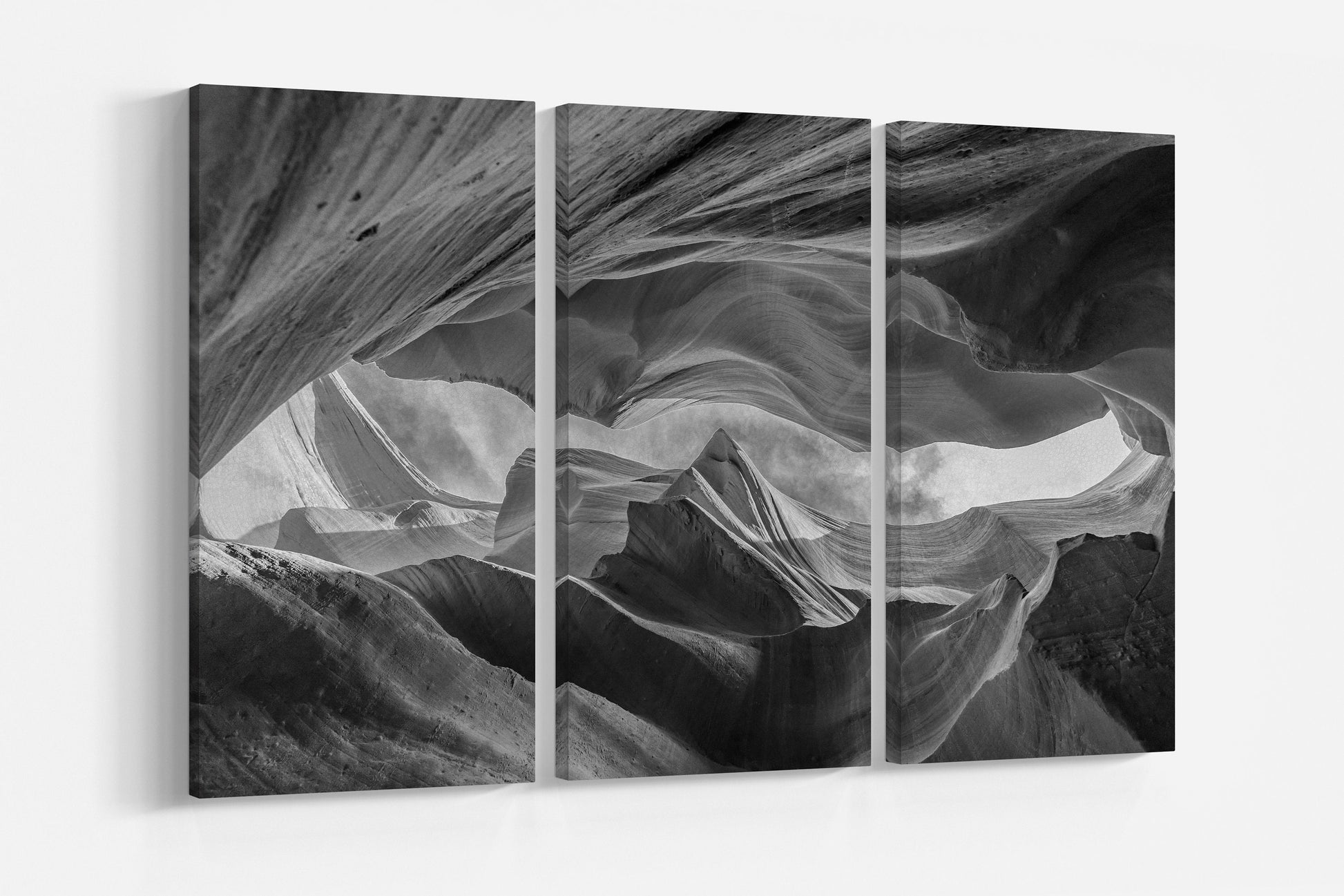Lower Antelope Canyon framed canvas leather print