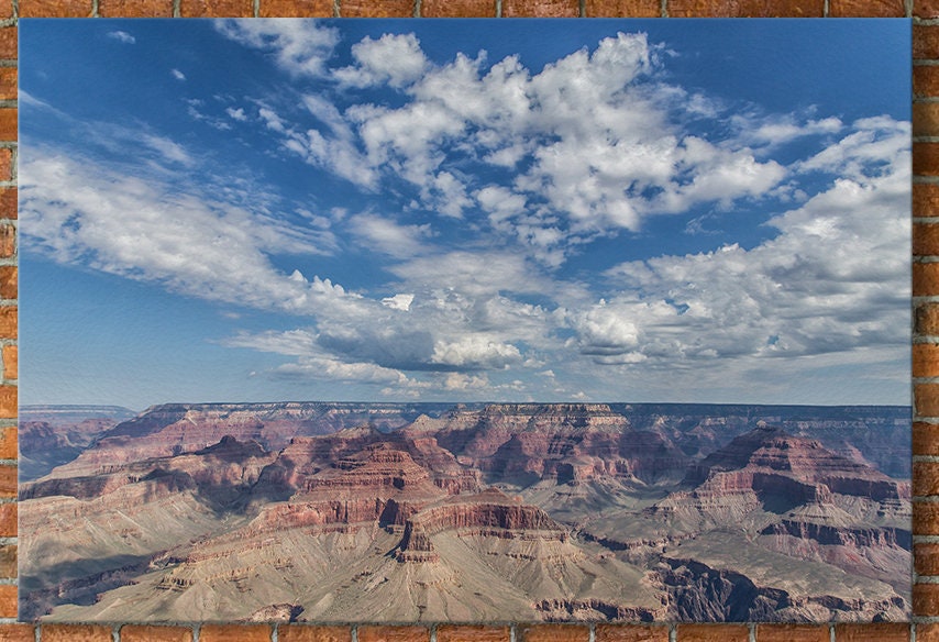 Grand Canyon Framed Canvas Leather Print