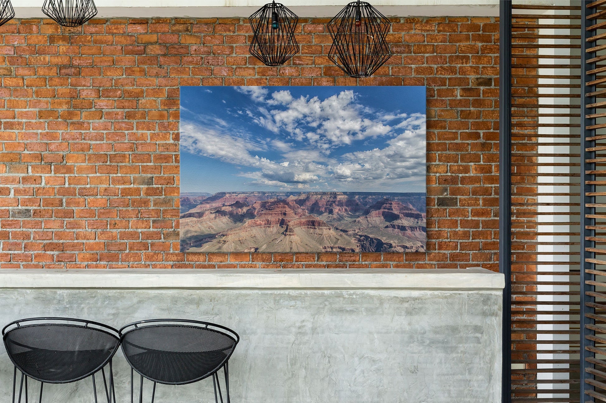 Grand Canyon Framed Canvas Leather Print