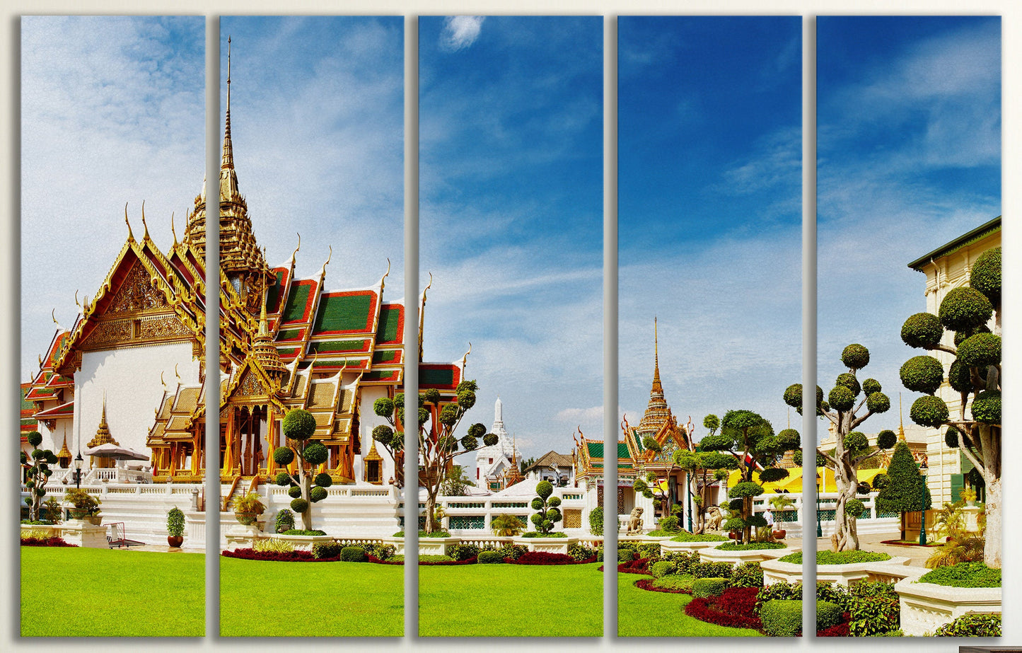 The Grand Palace Bangkok framed canvas leather print