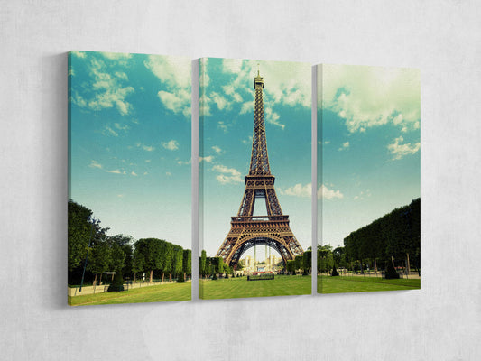 The Eiffel Tower, Paris, France Framed Canvas Print