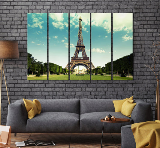 The Eiffel Tower, Paris, France Framed Canvas Print