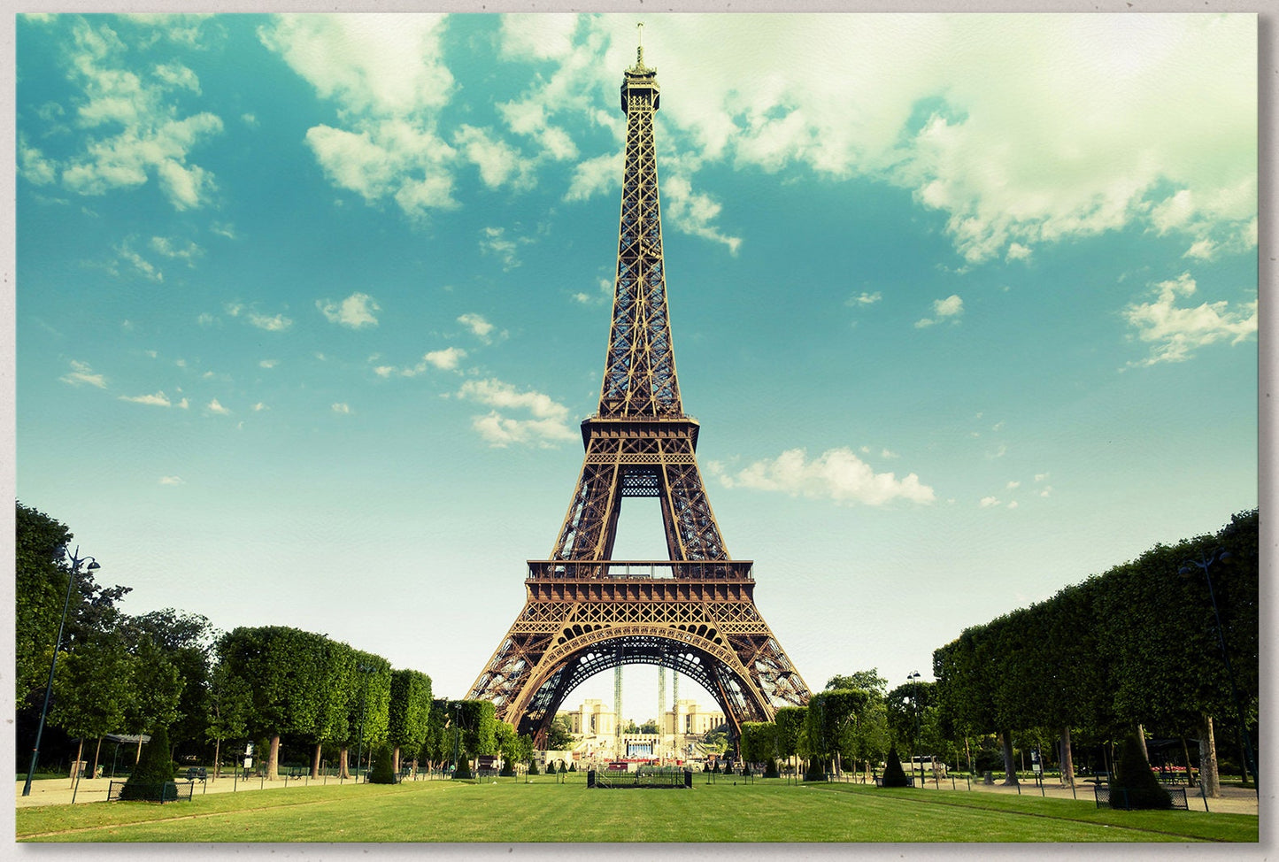 The Eiffel Tower, Paris, France Framed Canvas Print