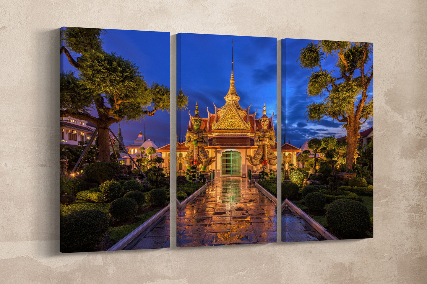 Thotsakan and Sahatsadecha Wat Arun Temple Bangkok wall art
