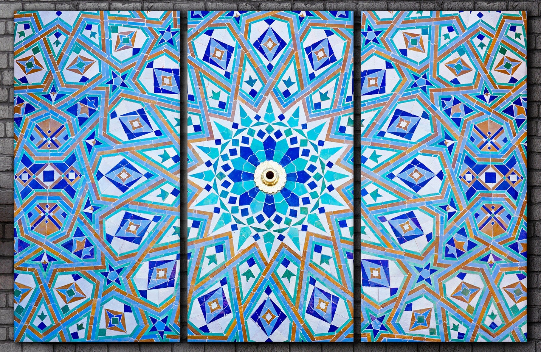 Oriental Mosaic Leather Print