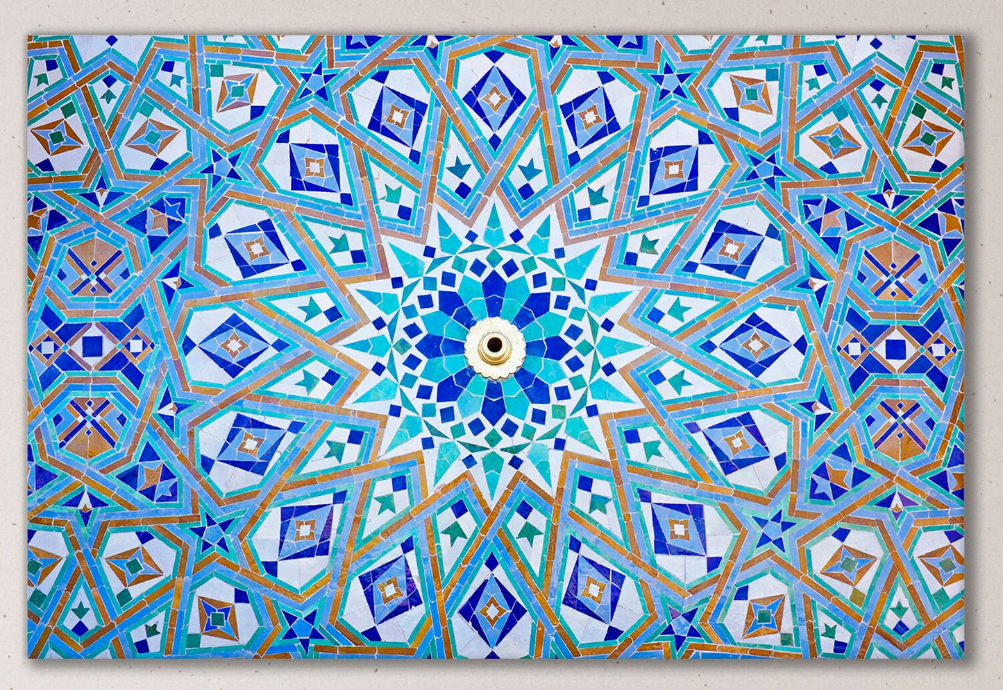 Oriental Mosaic Leather Print