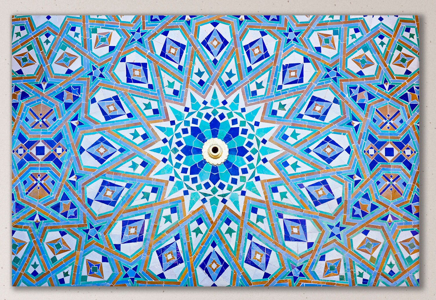 Oriental Mosaic Leather Print