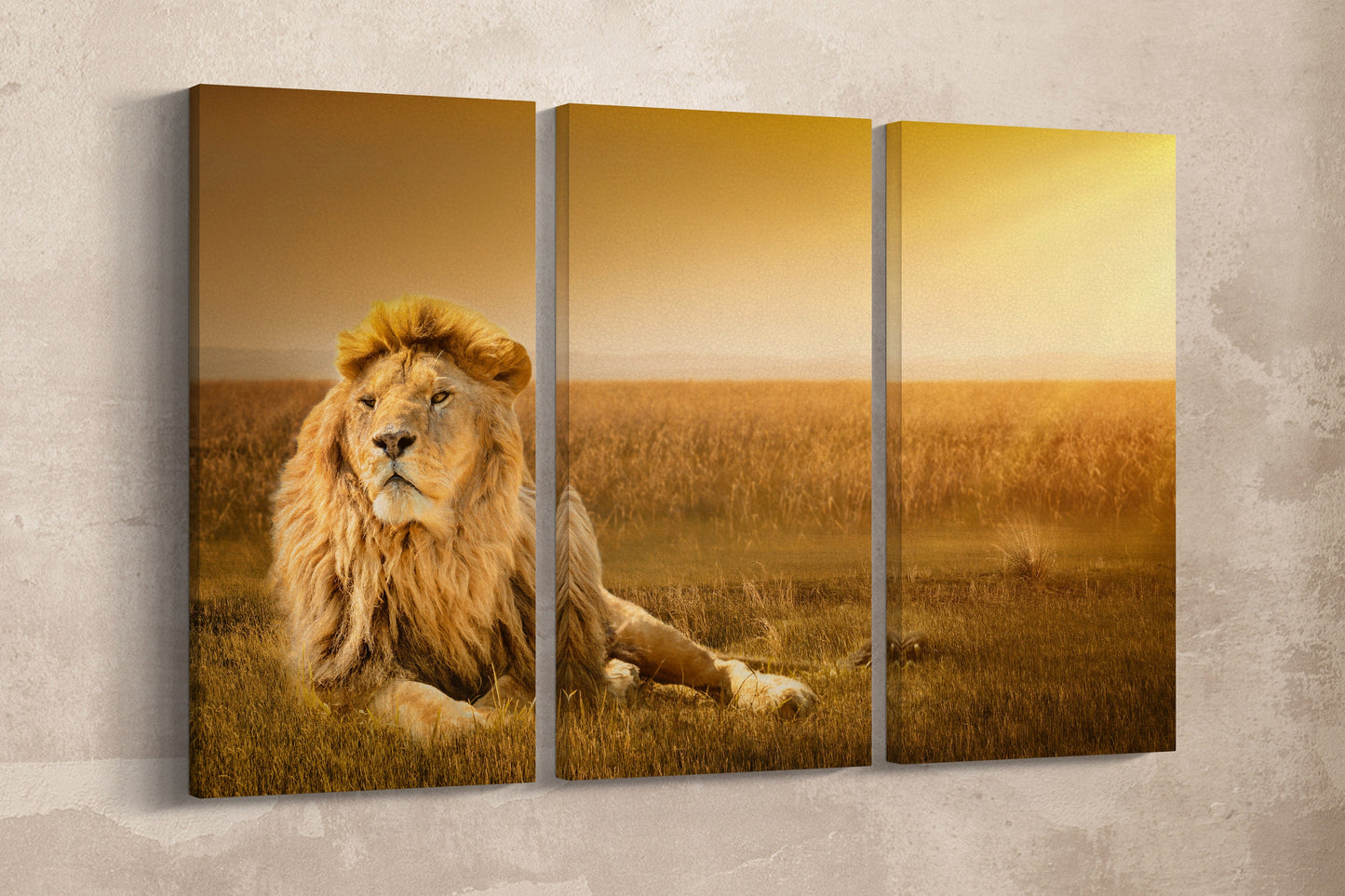 Lion wall art wall decor wall hanging canvas print