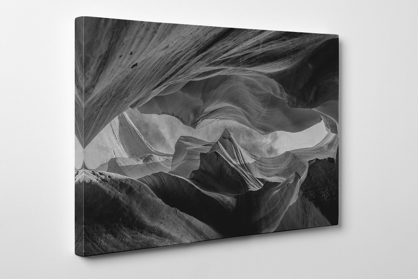 Lower Antelope Canyon framed canvas leather print