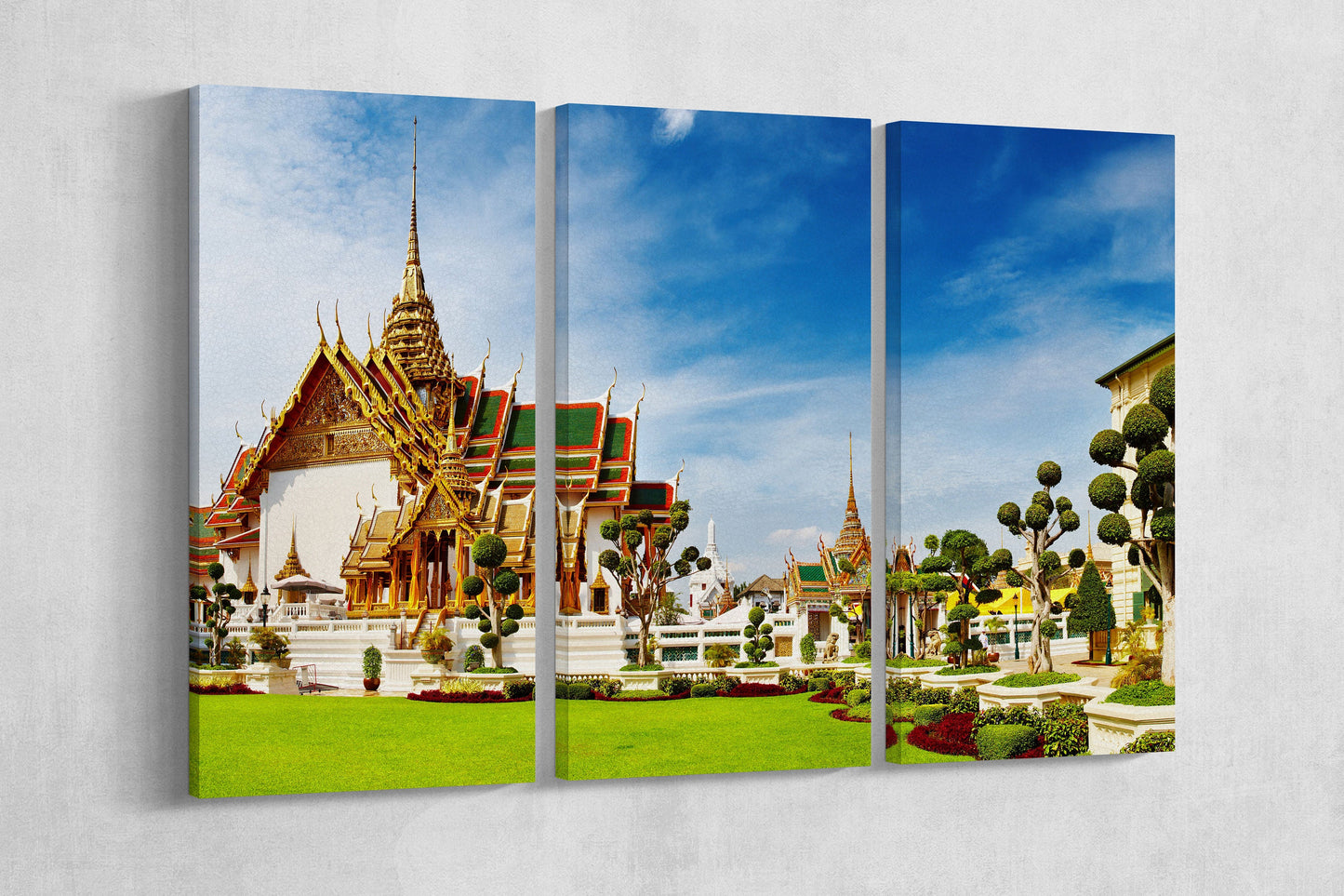 The Grand Palace Bangkok framed canvas leather print