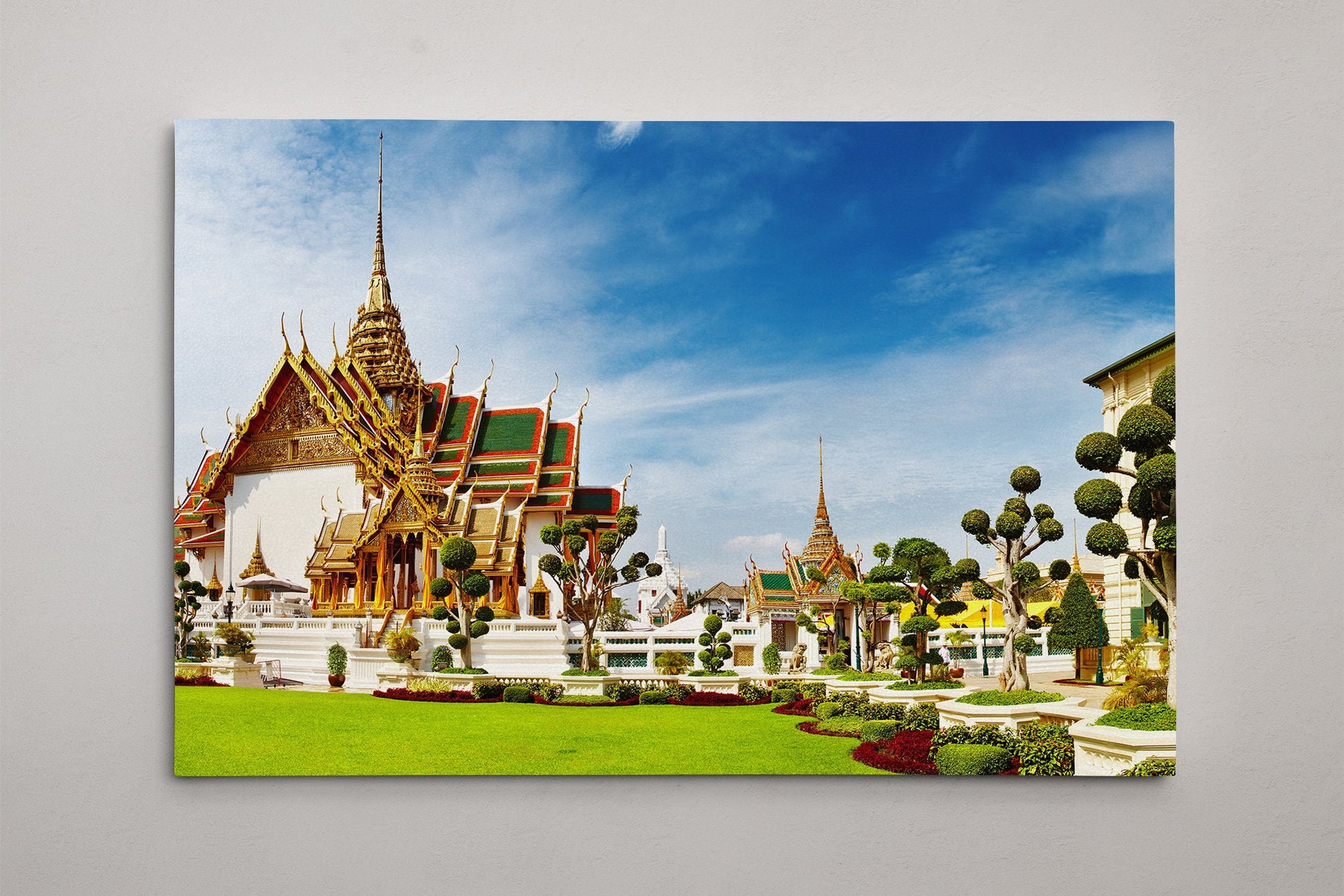 The Grand Palace Bangkok framed canvas leather print
