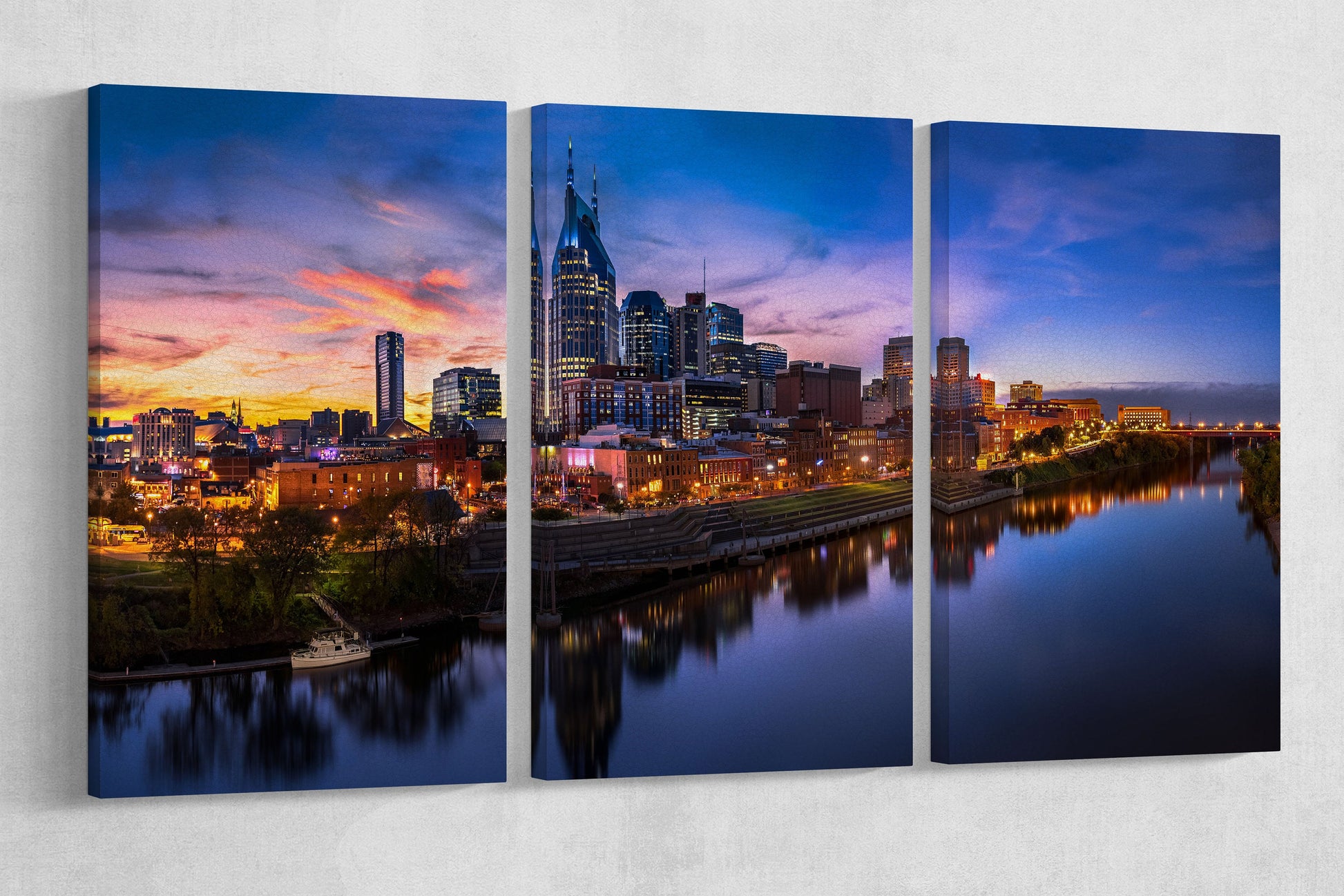 Nashville Skyline 3 panel print
