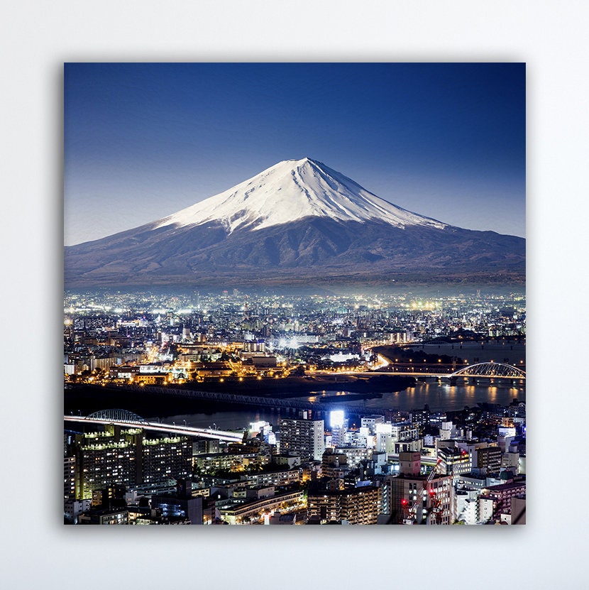 Mount Fuji wall art framed canvas print