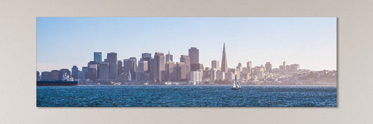 Panoramic View San Francisco Wall art Leather Print