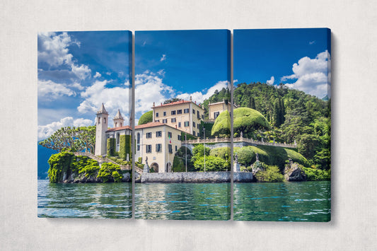 Villa Balbianello Framed Canvas Leather Print