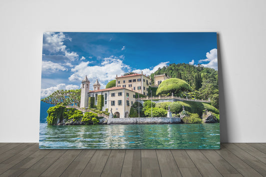 Villa Balbianello Framed Canvas Leather Print