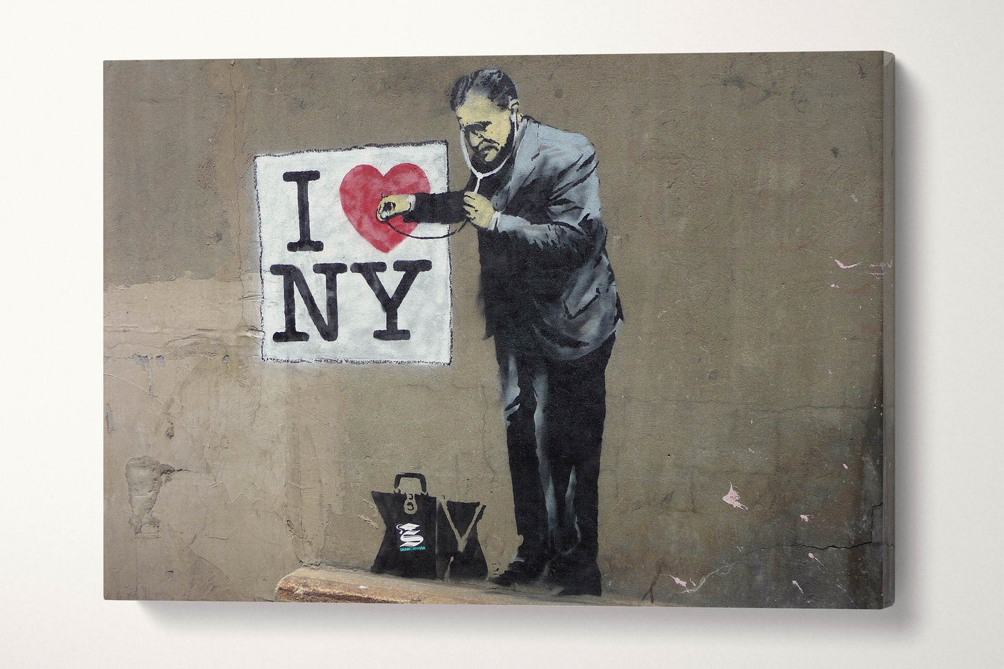 I Love New York by Banksy Canvas Wall Art canvas