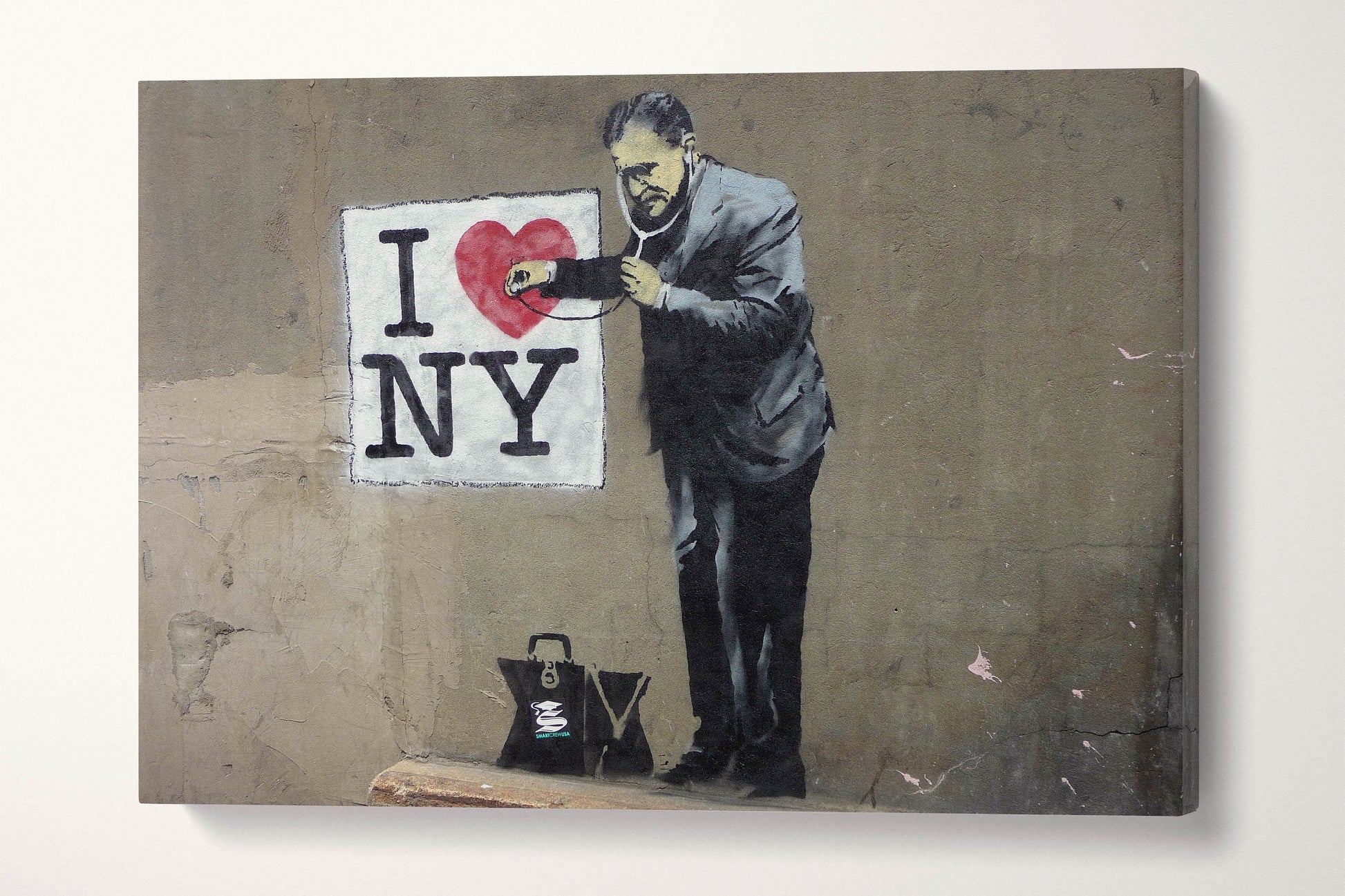 I Love New York by Banksy Canvas Wall Art canvas