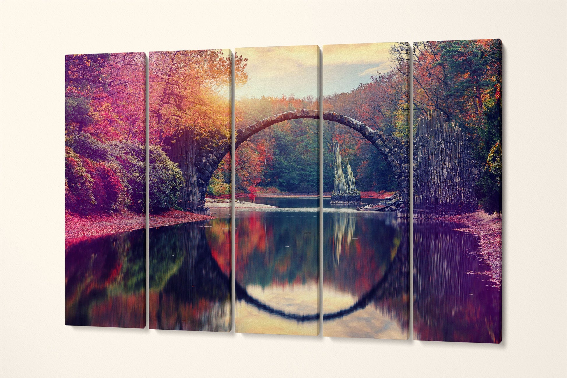 Rakotz Bridge canvas home decor