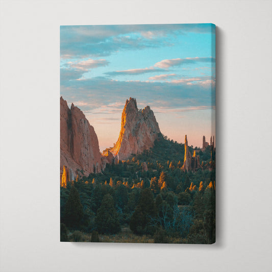 Garden of the Gods, Colorado Springs black framed canvas wall art
