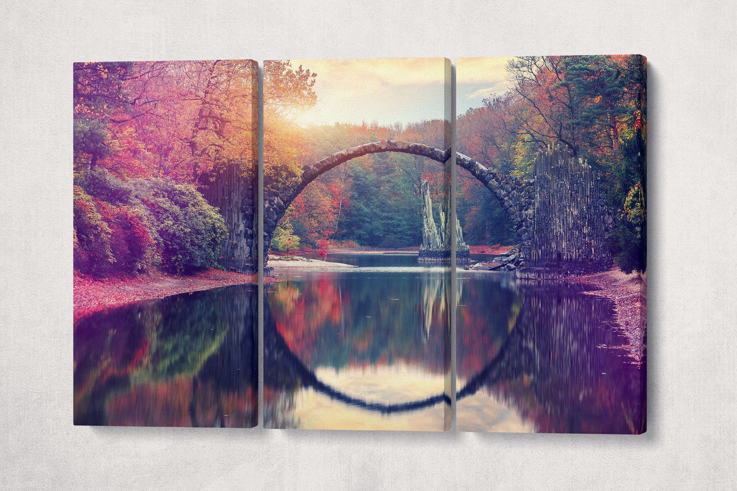 Rakotz Bridge canvas wall art