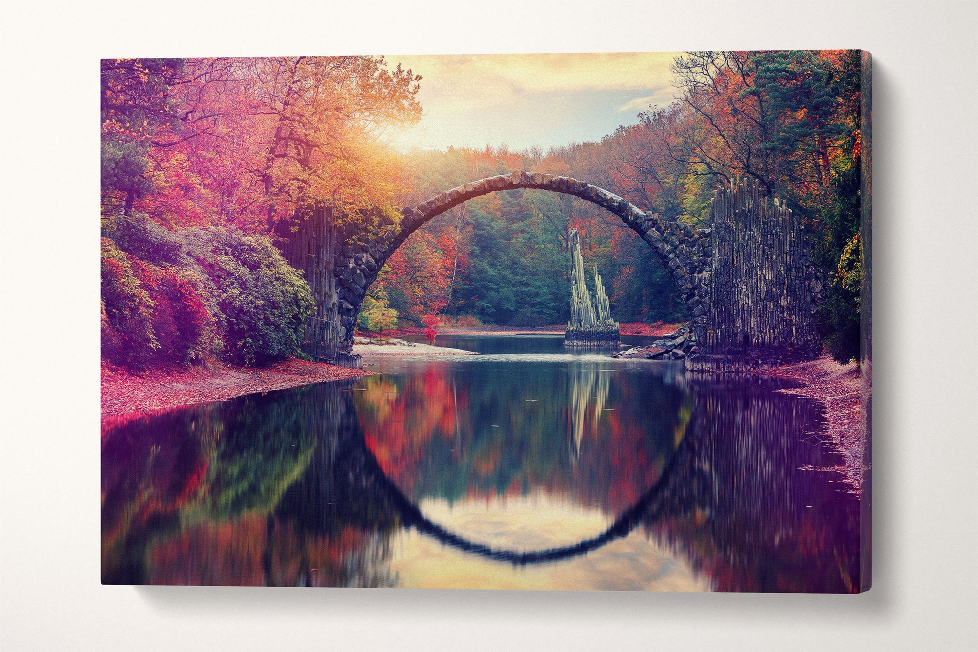 Rakotz Bridge canvas wall decor