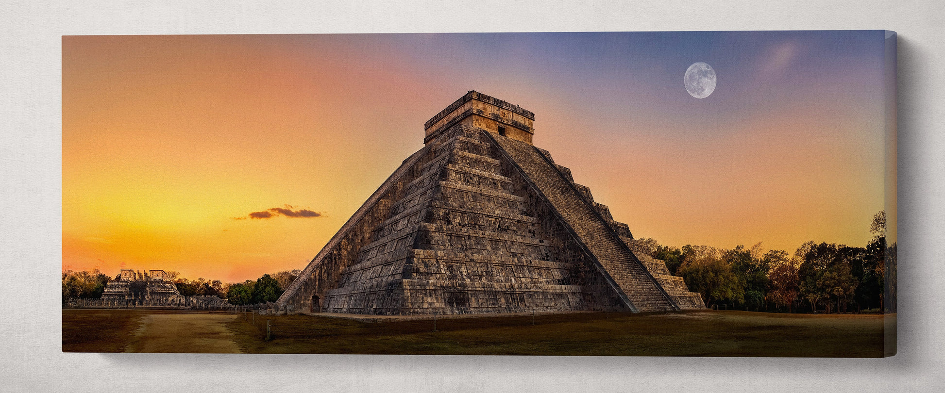 Chichen Itza, Yucatan, Mexico Wall Art Canvas Eco Leather Print Wall