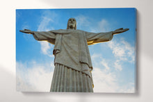 Load image into Gallery viewer, Christ the Redeemer Brazil Canvas Eco Leather Print, Made in Italy!