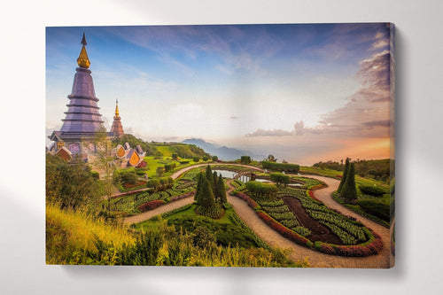 Doi Inthanon, Chiang Mai, Thailand Canvas Eco Leather Print, Made in Italy!