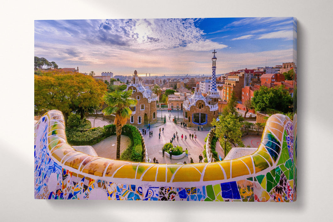 Park Guell wall decor canvas print