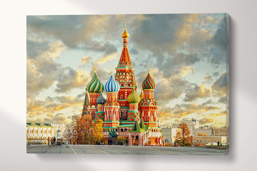 Saint Basil's Cathedral Moscow Russia canvas wall decor print