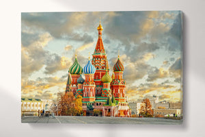 Saint Basil&#39;s Cathedral Moscow Russia canvas wall decor print