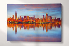 Carica l&#39;immagine nel visualizzatore di Gallery, Chicago skyline wall art