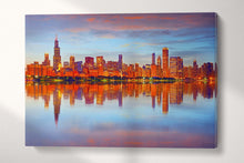 Laden Sie das Bild in den Galerie-Viewer, Chicago skyline wall art