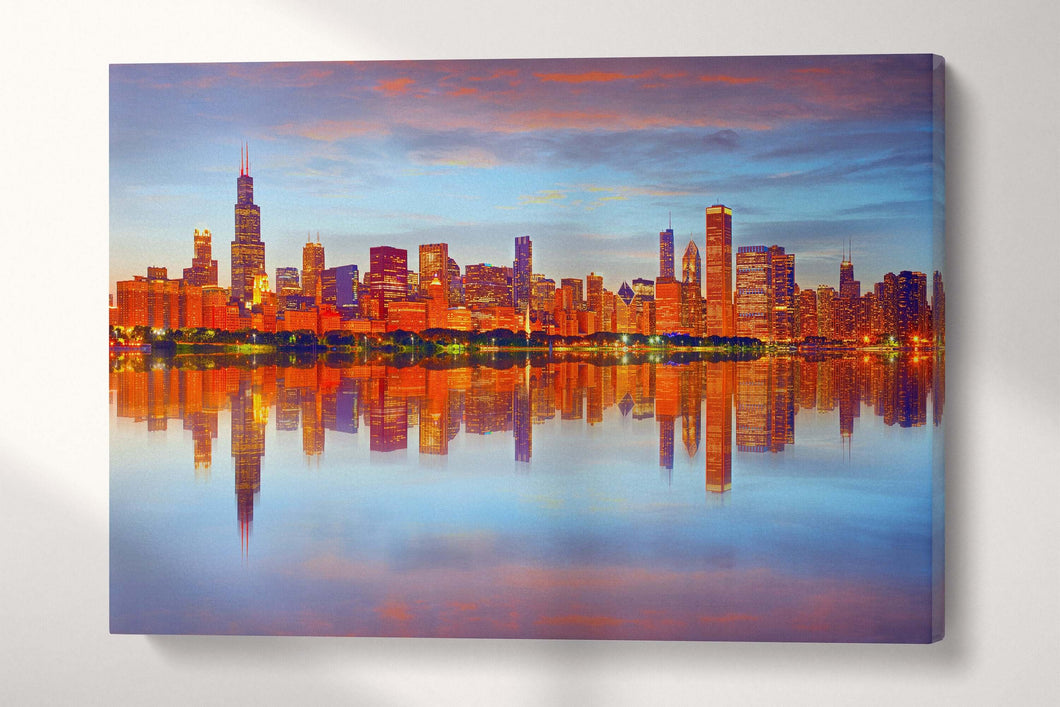 Chicago skyline wall art