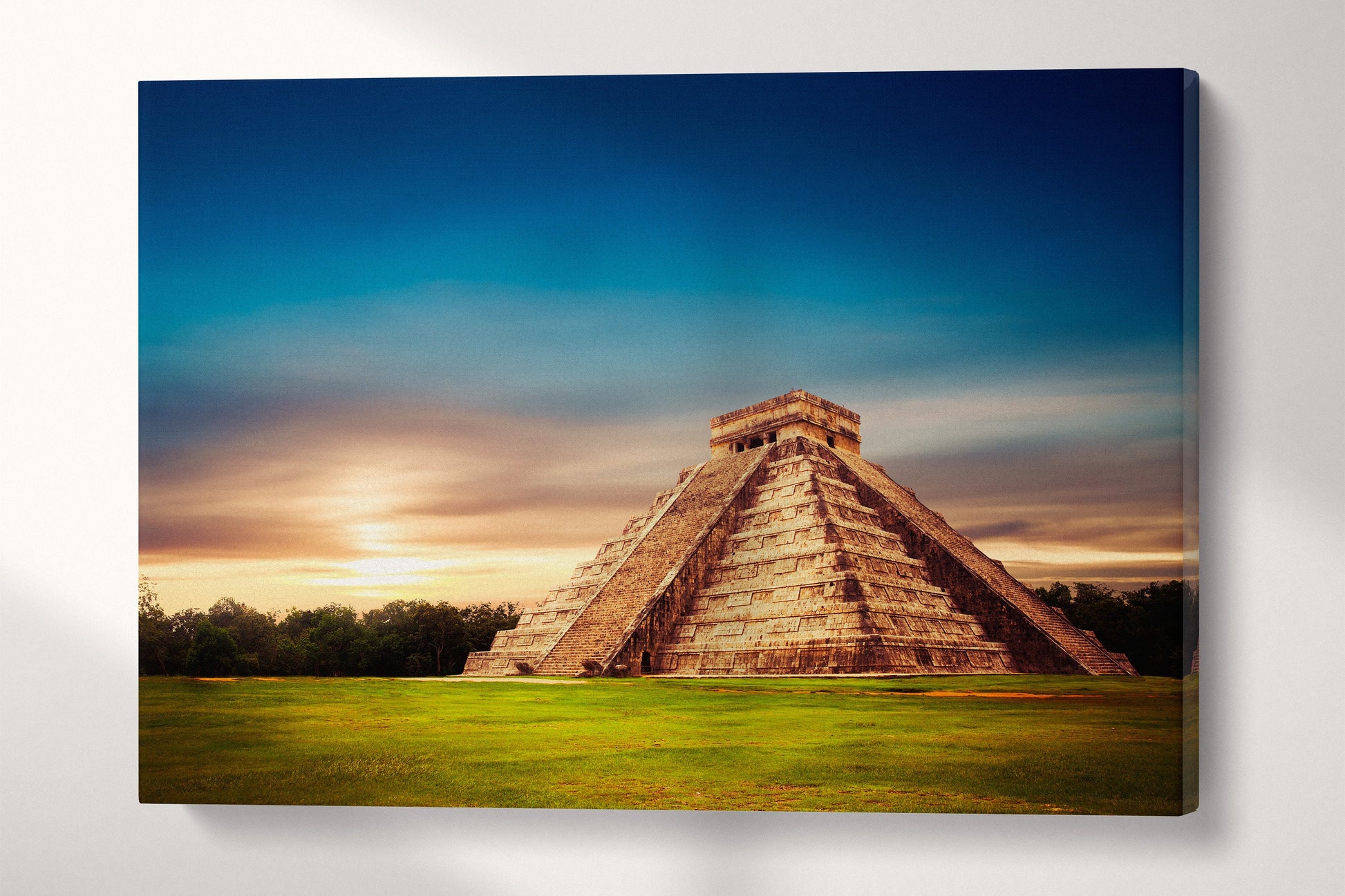 El Castillo Pyramid in Chichen Itza wall art