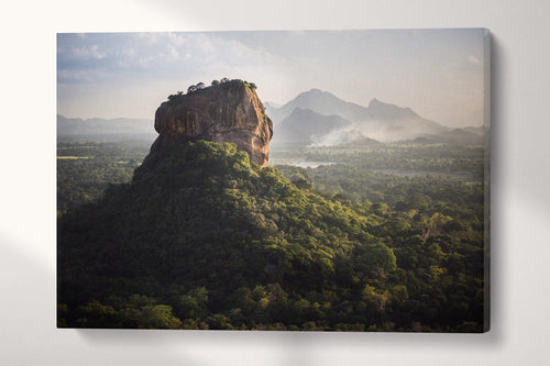 Sigiriya Lion Rock Fortress Sri Lanka Wall Art Canvas Eco Leather Print