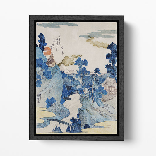 Fuji no Yukei Utagawa Kuniyoshi black frame wall art canvas print
