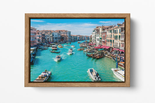 Canal Grande Venice Italy wall art canvas wood frame