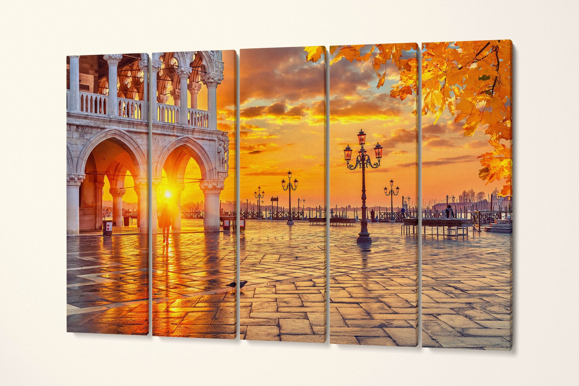 San Marco Square 5 panel canvas