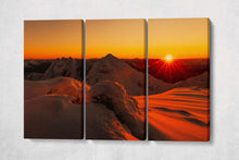Load image into Gallery viewer, An Teallach Garve Wester Ross Northwest Highlands of Scotland Sunset Canvas Eco Leather Print 3 Panels