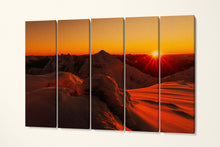 Load image into Gallery viewer, An Teallach Garve Wester Ross Northwest Highlands of Scotland Sunset Canvas Eco Leather Print 5 Panels