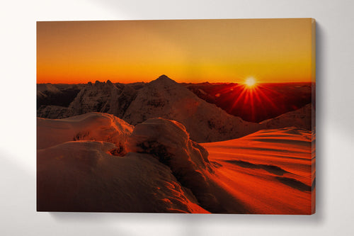An Teallach Garve Wester Ross Northwest Highlands of Scotland Sunset Canvas Eco Leather Print