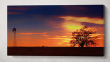 Laden Sie das Bild in den Galerie-Viewer, West Texas Sunset Wall Art Eco Leather Canvas Print