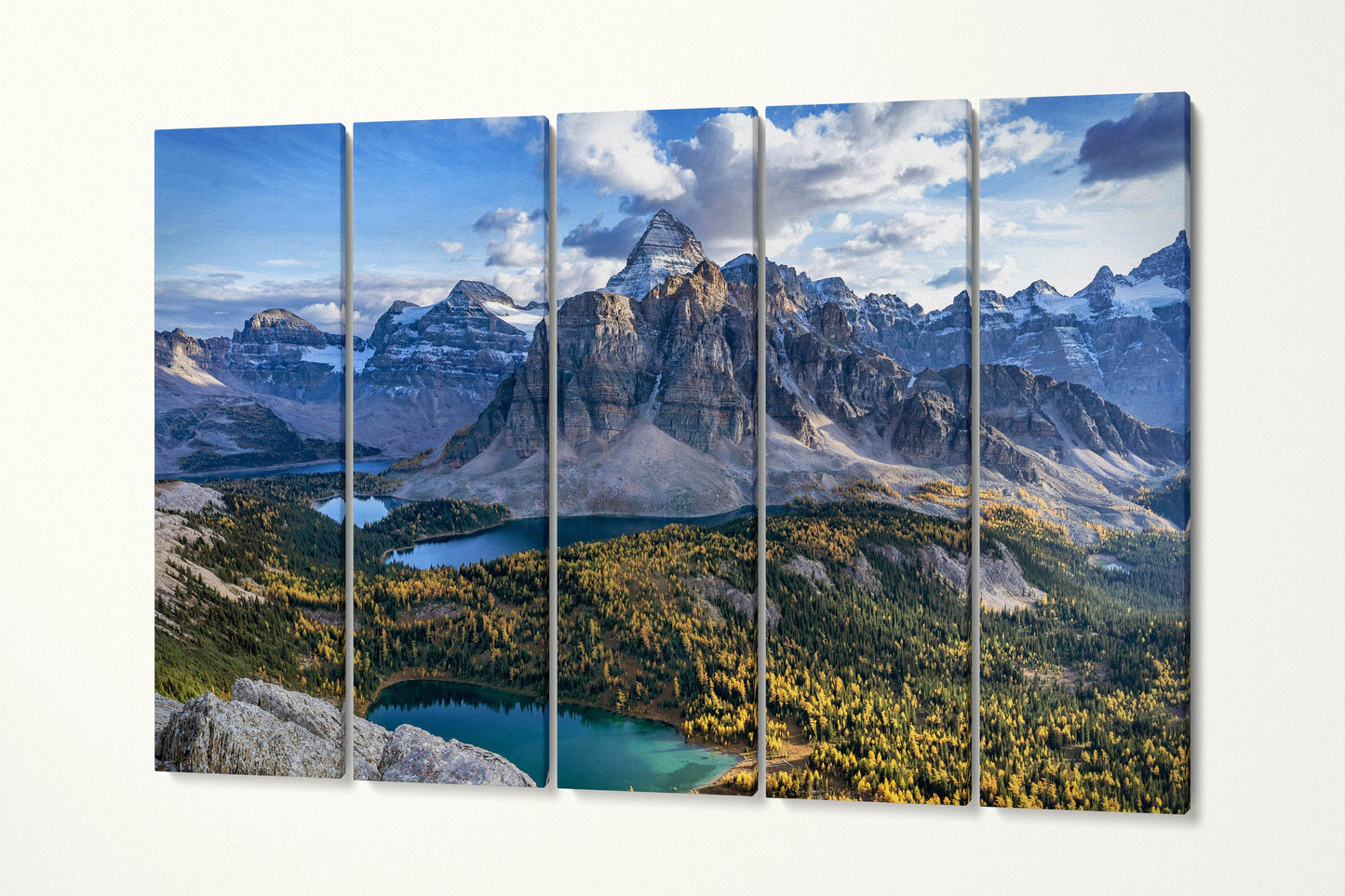 Mount Assiniboine Provincial Park, East Kootenay G, BC, Canada Wall Art Canvas 5 Panels
