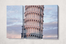 Laden Sie das Bild in den Galerie-Viewer, Leaning Tower of Pisa Canvas Eco Leather Print 3 Panels