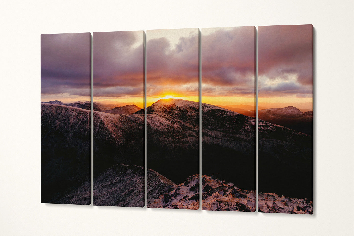 Ben Nevis Fort William Scotland UK Canvas Eco Leather Print 5 Panels