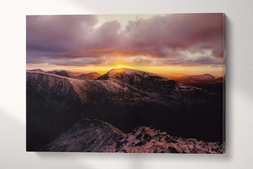 Ben Nevis Fort William Scotland UK Canvas Eco Leather Print